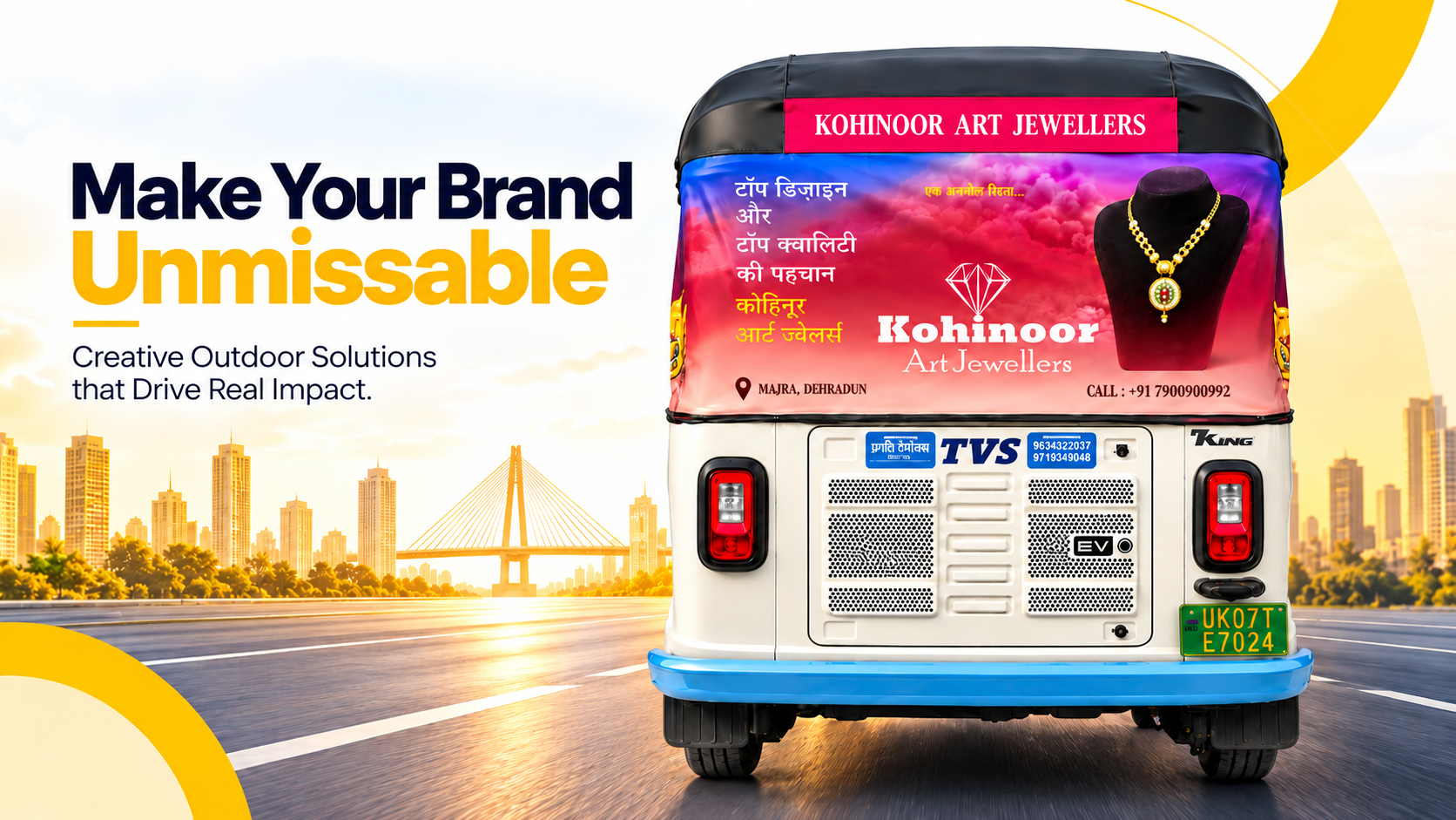 Auto rickshaw branding campaign